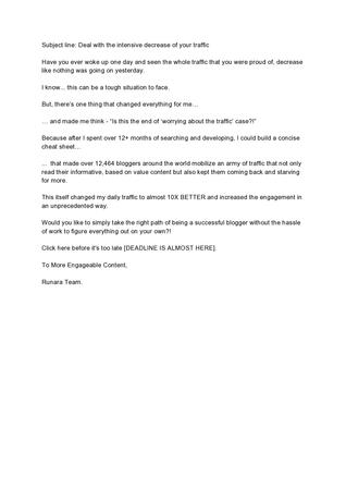 Master The Blogging Email #1
